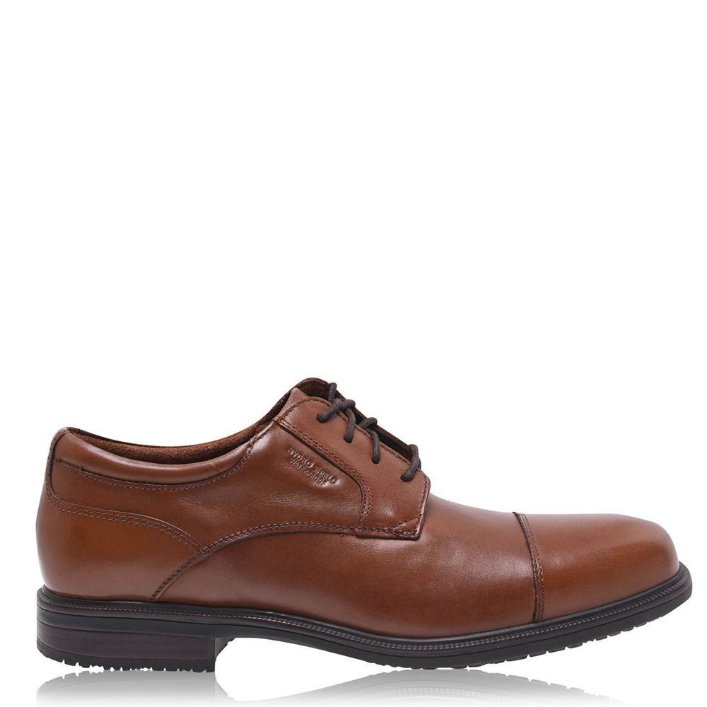 Rockport Dtli Cap Footwear - Mens Dress Shoes - Brown - NZ (GTC-917358)